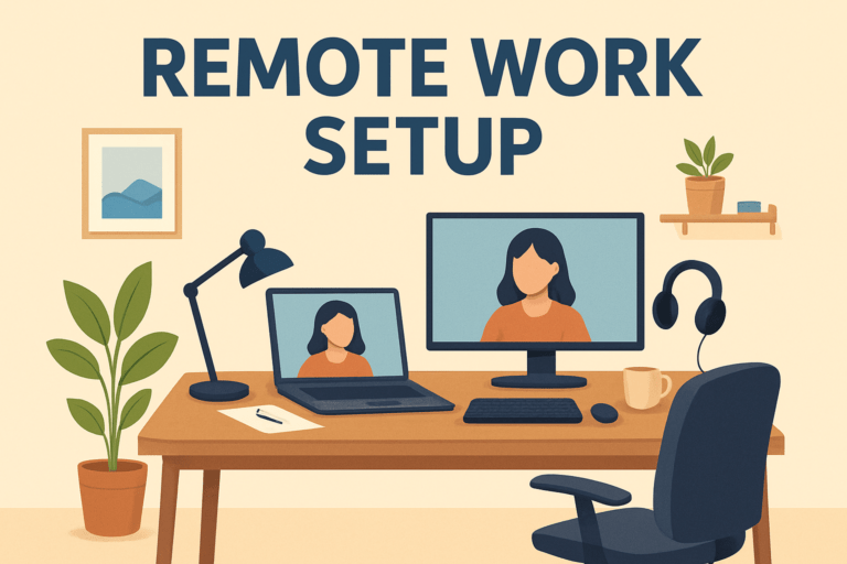Remote work setup
