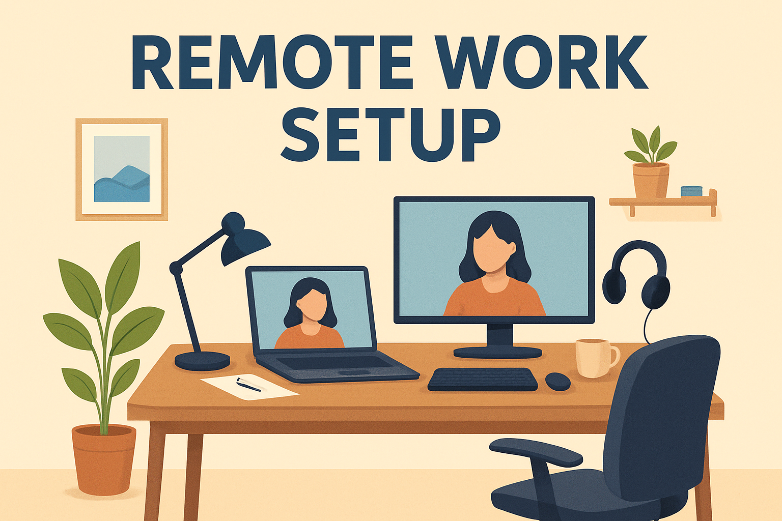 Remote work setup
