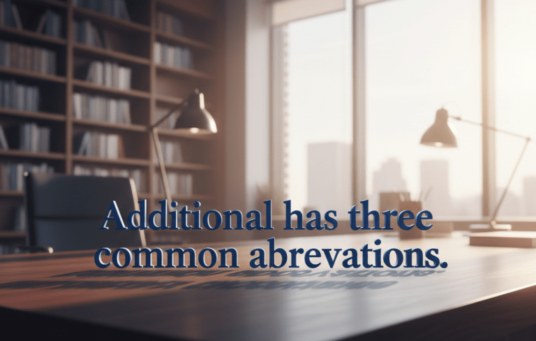 additional abbreviation