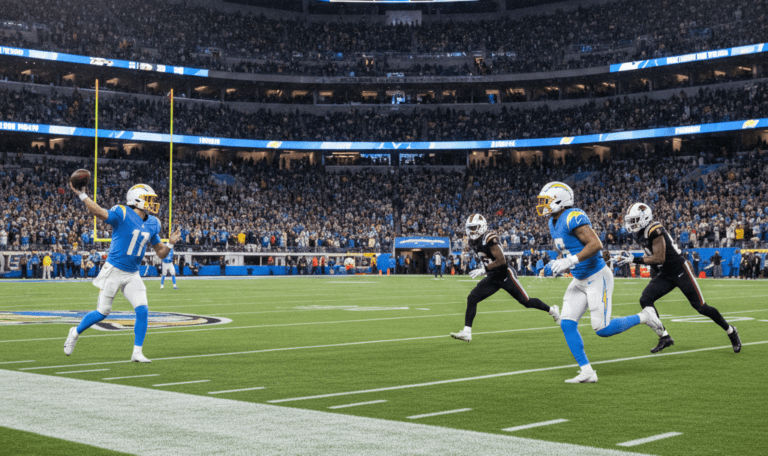 chargers match player stats