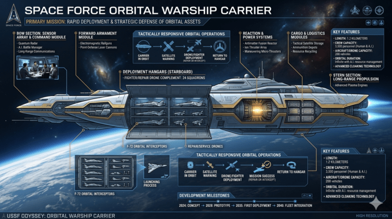 space force orbital warship carrier