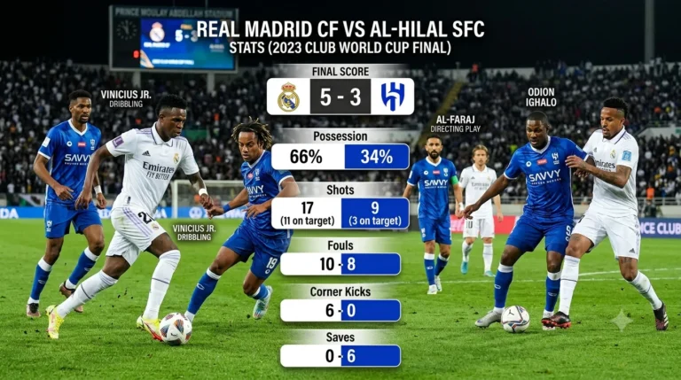 real madrid cf vs al-hilal stats