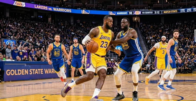 lakers vs golden state warriors match player stats