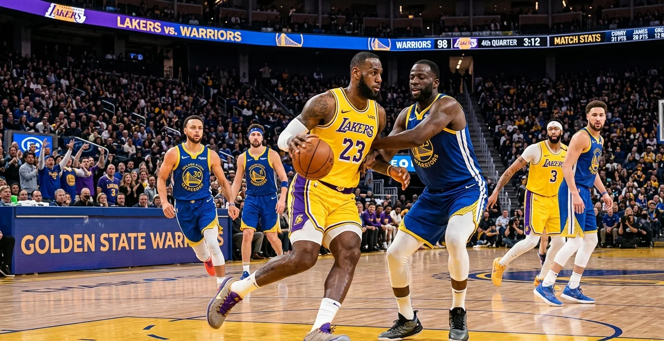 lakers vs golden state warriors match player stats