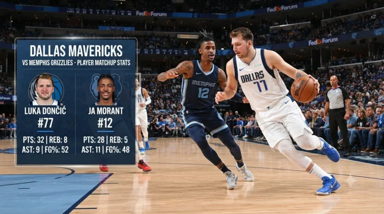dallas mavericks vs memphis grizzlies match player stats