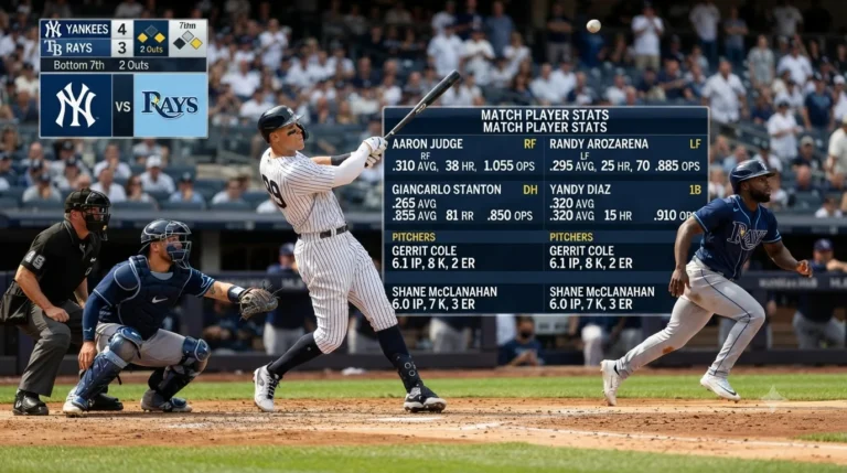 New York Yankees vs Tampa Bay Rays Match Player Stats