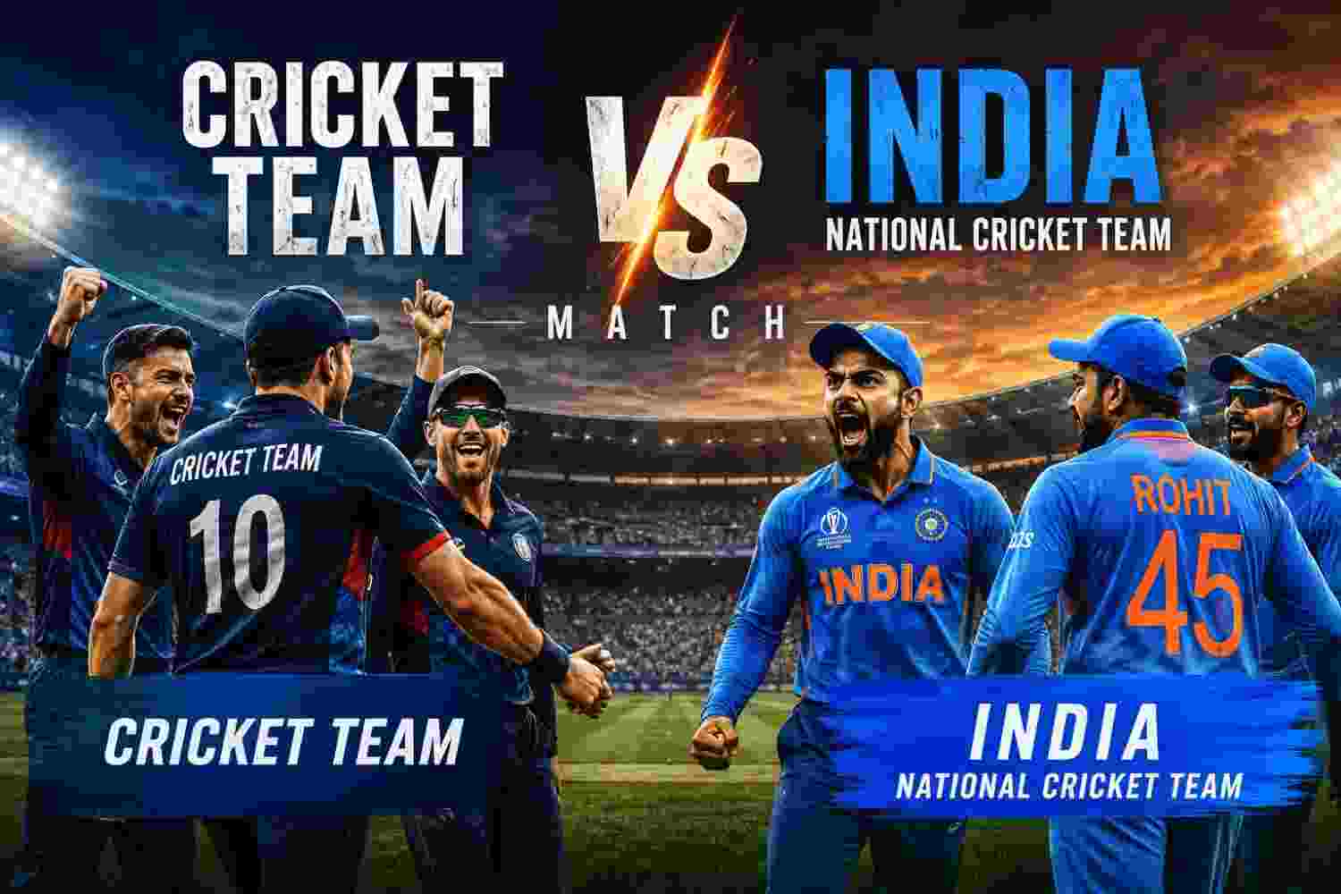 Cricket Team vs India National Cricket Team Match