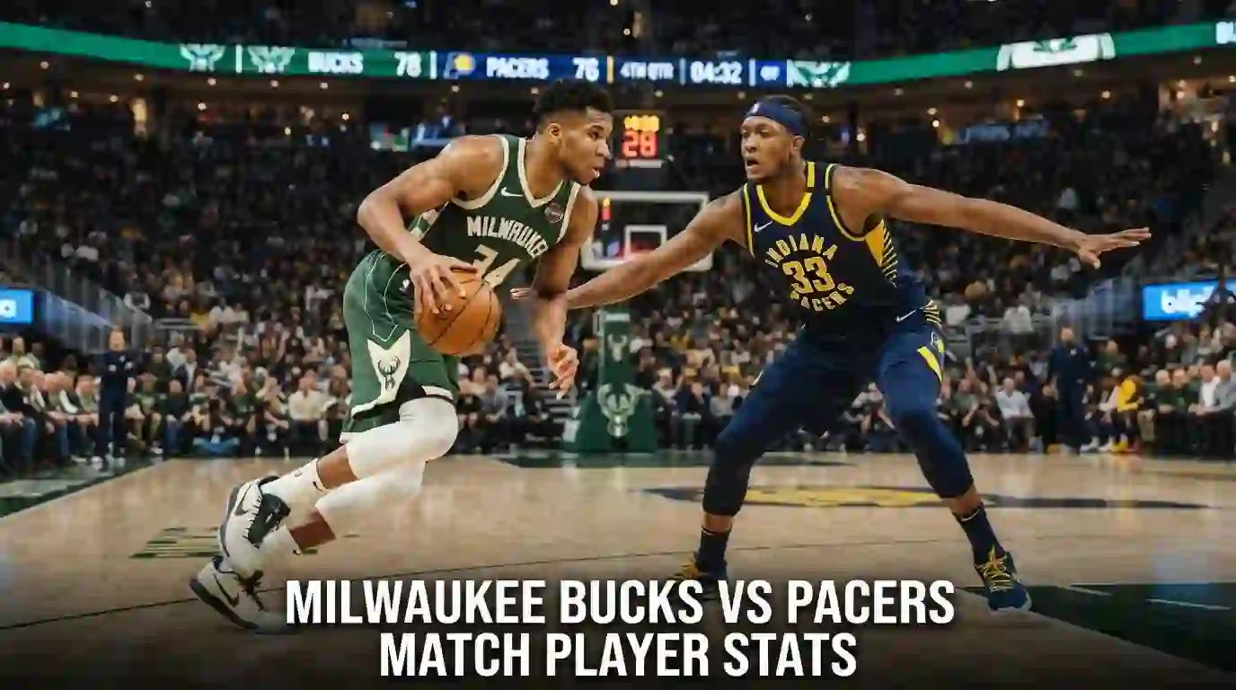 milwaukee bucks vs pacers match player stats