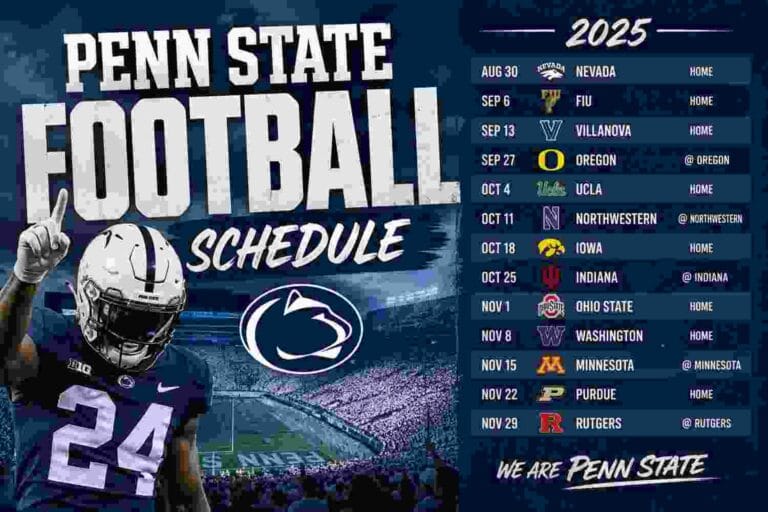 Penn State Football Schedule